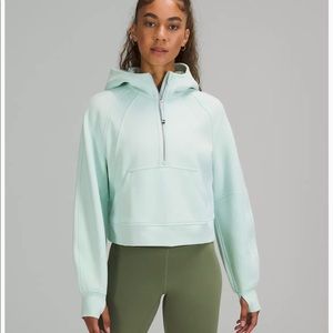 Lululemon scuba half zip delicate mint
